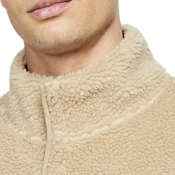 Nike Yoga Therma-Fit  Sherpa Fleece Sweatshirt Beige DD2182-247 - Picture 5 of 8